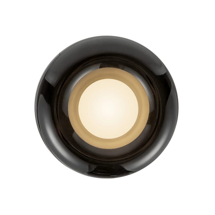 Kuzco FM68506 Hayden 1-lt 6" LED Flush Mount - Glossy Black
