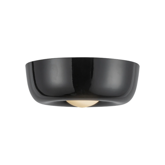 Kuzco FM68506 Hayden 1-lt 6" LED Flush Mount - Glossy Black