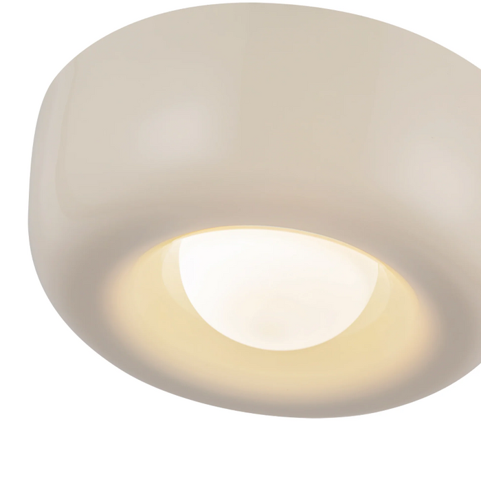 Kuzco FM68506 Hayden 1-lt 6" LED Flush Mount - Pearl White