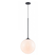 Avenue Lighting HF4201 Delilah 1-lt 14" Pendant - Black/White