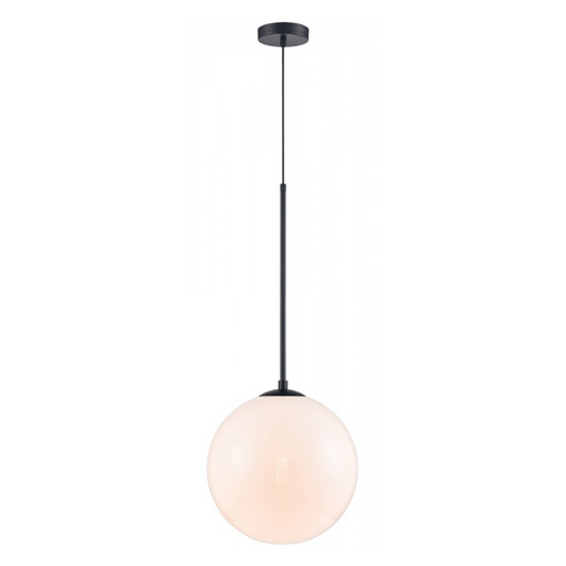 Avenue Lighting HF4201 Delilah 1-lt 14" Pendant - Black/White