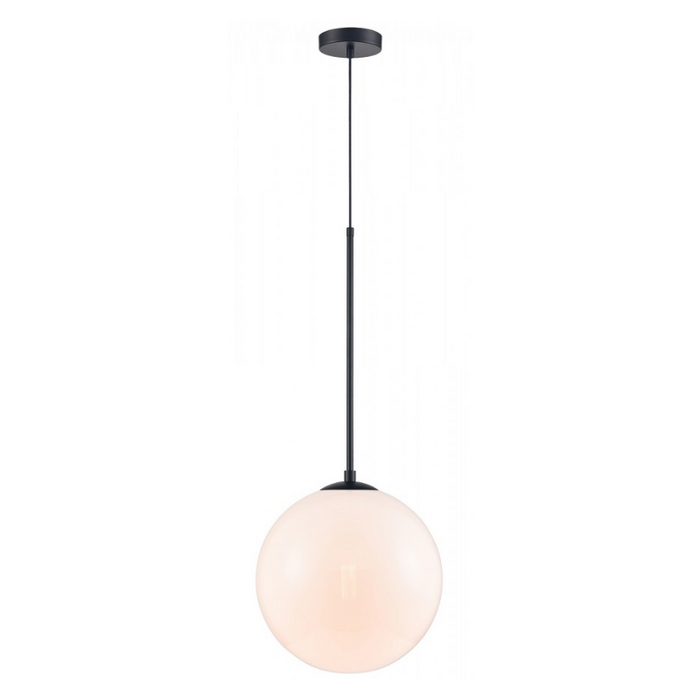 Avenue Lighting HF4201 Delilah 1-lt 14" Pendant - Black/White