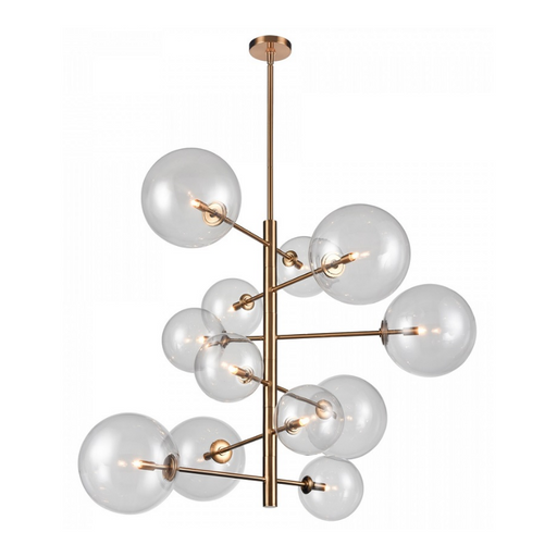 Avenue Lighting HF4212 Delilah 12-lt 43" LED Chandelier - Aged Brass