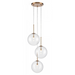 Avenue Lighting HF4233 Delilah 3-lt 17" LED Pendant - Aged Brass
