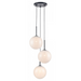 Avenue Lighting HF4233 Delilah 3-lt 17" LED Pendant - Black/White