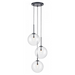 Avenue Lighting HF4233 Delilah 3-lt 17" LED Pendant - Black/Clear