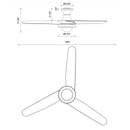 Alora Mood HF522054 Rubio 54" Ceiling Fan with LED Light Kit