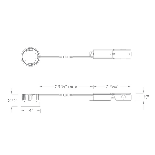 WAC HR-2LED Aether 2" 15W Shallow LED Remodel Housing