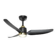 Kuzco CF72942 Hugo 42" Ceiling Fan with LED Light Kit - Brushed Gold/Matte Black