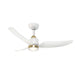 Kuzco CF72942 Hugo 42" Ceiling Fan with LED Light Kit - Brushed Gold/Matte White