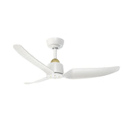 Kuzco CF92942 Hugo 42" Ceiling Fan - Brushed Gold/White