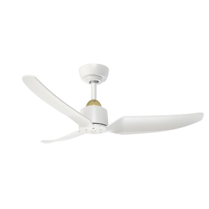 Kuzco CF92942 Hugo 42" Ceiling Fan - Brushed Gold/White