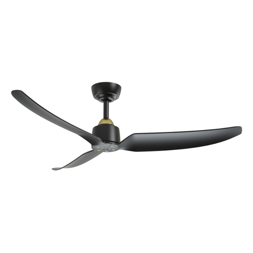 Kuzco CF92952 Hugo 52" Outdoor Ceiling Fan - Brushed Gold/Matte Black