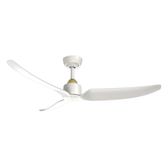 Kuzco CF92952 Hugo 52" Outdoor Ceiling Fan - Brushed Gold/Matte White