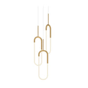 Kuzco MP95103 Huron 3-lt 18" LED Pendant - Brushed Gold
