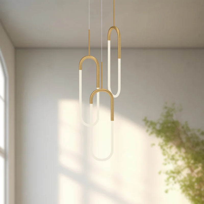Kuzco MP95103 Huron 3-lt 18" LED Pendant - Brushed Gold