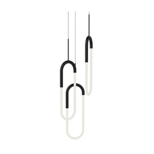 Kuzco MP95103 Huron 3-lt 18" LED Pendant - Black