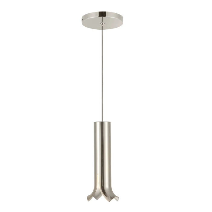Kuzco PD89709 Husk 1-lt 4" LED Pendant - Polished Nickel