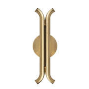 Kuzco WS89714 Husk 1-lt 14" LED Wall Sconce - Metallic Brass