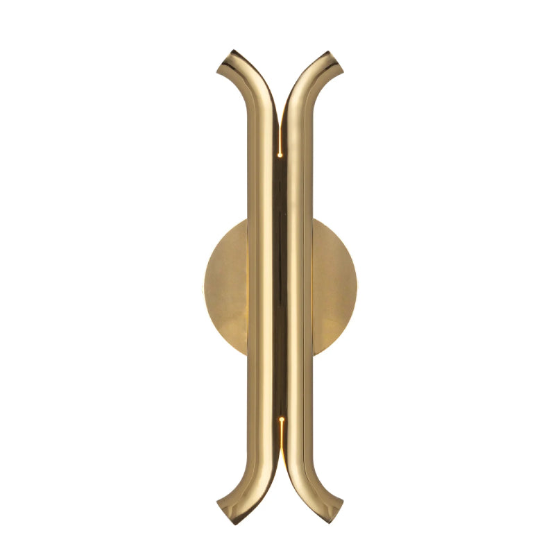 Kuzco WS89714 Husk 1-lt 14" LED Wall Sconce - Metallic Brass