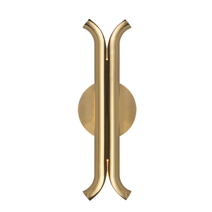 Kuzco WS89714 Husk 1-lt 14" LED Wall Sconce - Metallic Brass