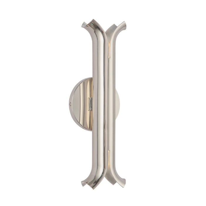 Kuzco WS89714 Husk 1-lt 14" LED Wall Sconce - Polished Nickel
