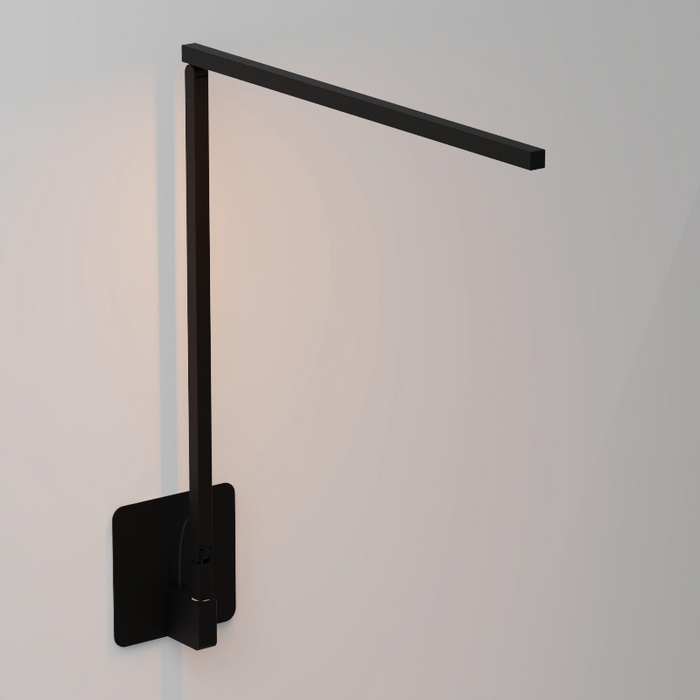 Koncept ZBD1000 Z-Bar Solo Gen 4 LED Desk Lamp, Wall Mount - Matte Black/Hardwire Wall Mount