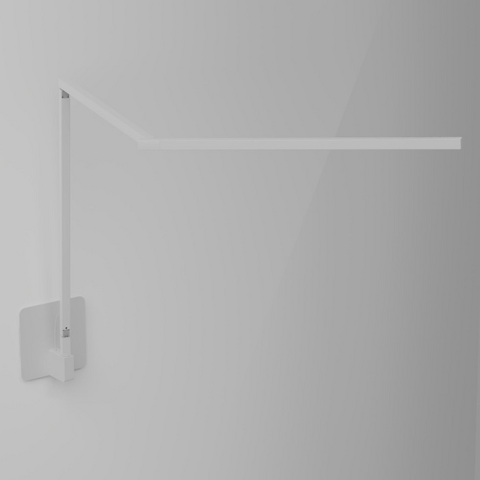 Koncept ZBD3000 Z-Bar Gen 4 LED Desk Lamp, Wall Mount - Matte White/Hardwire Wall Mount