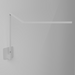 Koncept ZBD3000 Z-Bar Gen 4 LED Desk Lamp, Wall Mount - Matte White/Hardwire Wall Mount