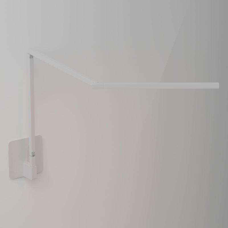 Koncept ZBD3100 Z-Bar Mini Gen 4 LED Desk Lamp, Wall Mount - Matte White/Hardwire Wall Mount