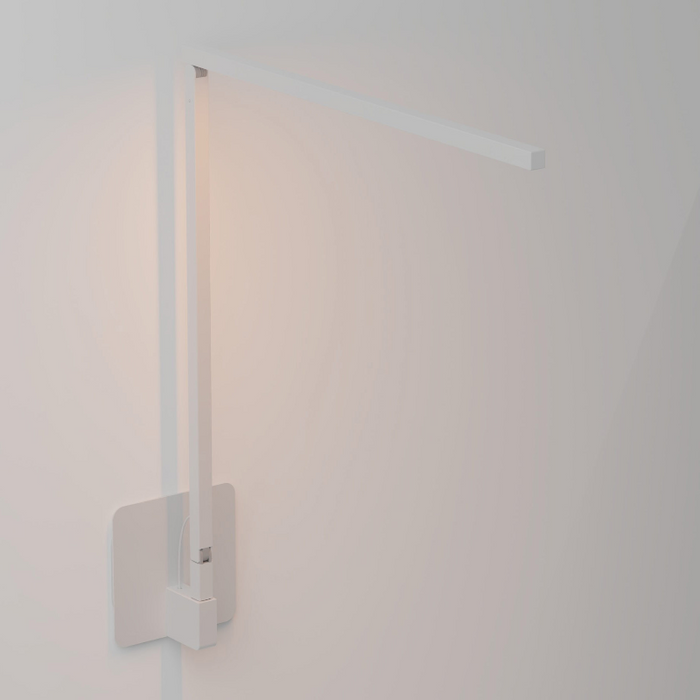Koncept ZBD1000 Z-Bar Solo Gen 4 LED Desk Lamp, Wall Mount - Matte White/Hardwire Wall Mount