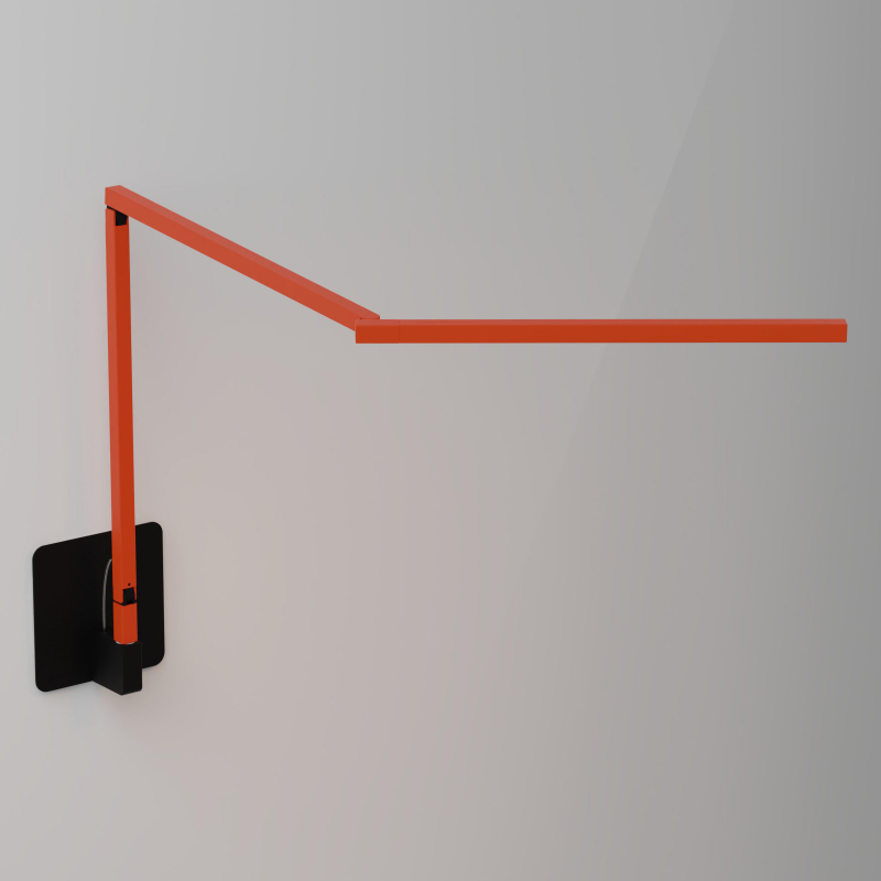 Koncept ZBD3100 Z-Bar Mini Gen 4 LED Desk Lamp, Wall Mount - Matte Orange/Hardwire Wall Mount