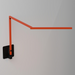 Koncept ZBD3100 Z-Bar Mini Gen 4 LED Desk Lamp, Wall Mount - Matte Orange/Hardwire Wall Mount