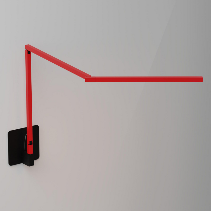 Koncept ZBD3100 Z-Bar Mini Gen 4 LED Desk Lamp, Wall Mount - Matte Red/Hardwire Wall Mount