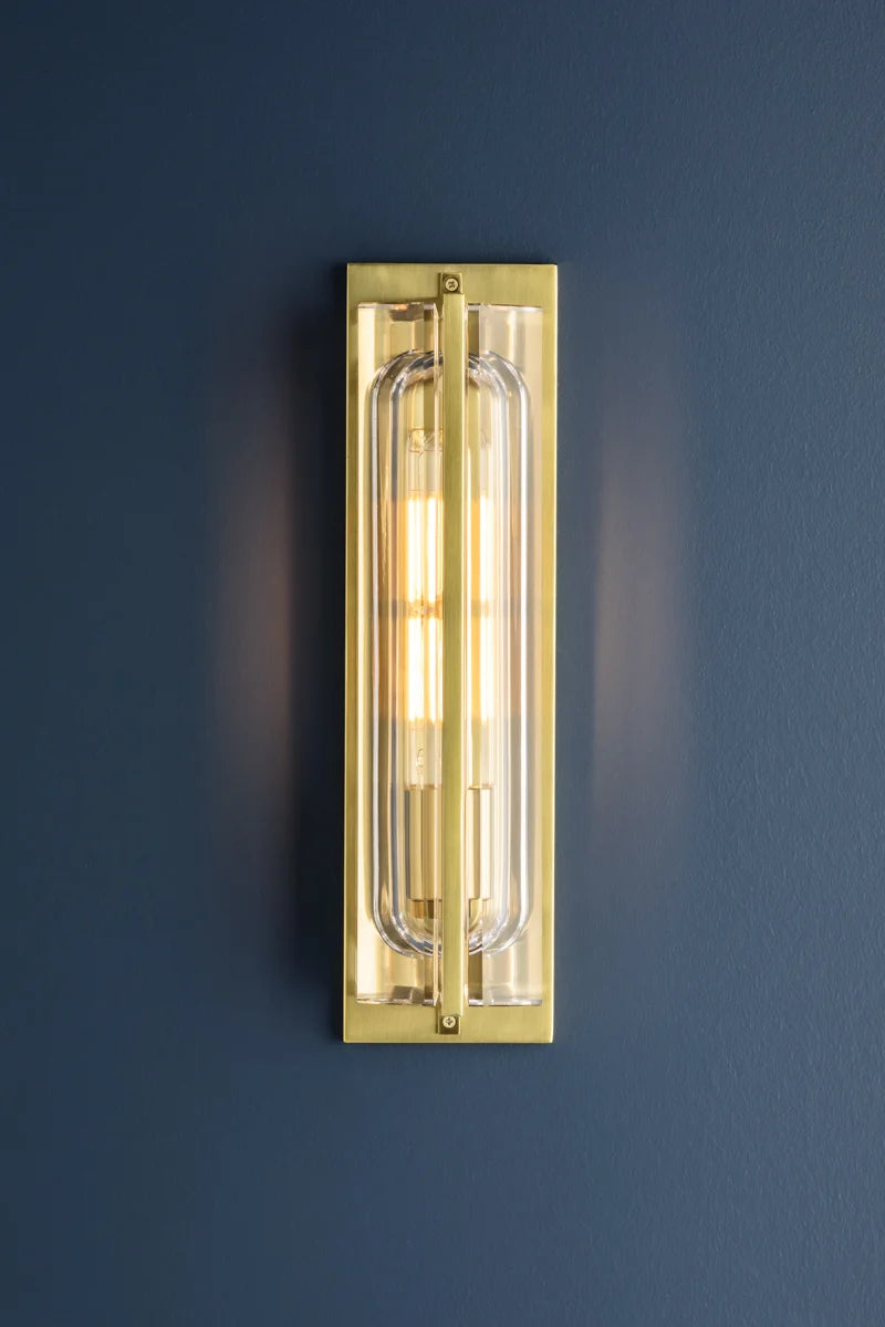 Hudson Valley 1731 Hawkins 1-lt 17" Tall Wall Sconce-Aged Brass