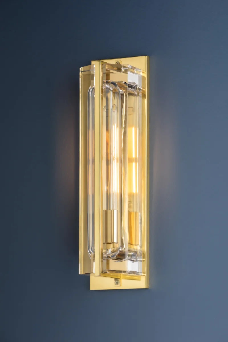 Hudson Valley 1731 Hawkins 1-lt 17" Tall Wall Sconce-Aged Brass