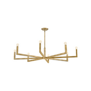 Hinkley 45049 Ezra 8-lt 50" LED Chandelier - Heritage Brass