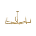 Hinkley 45049 Ezra 8-lt 50" LED Chandelier - Heritage Brass