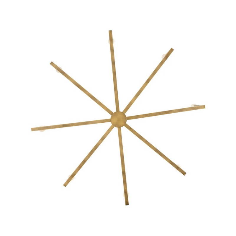 Hinkley 45049 Ezra 8-lt 50" LED Chandelier - Heritage Brass