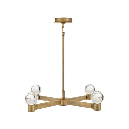 Fredrick Ramond FR41545 Lyric 4-lt 32" LED Chandelier - Heritage Brass