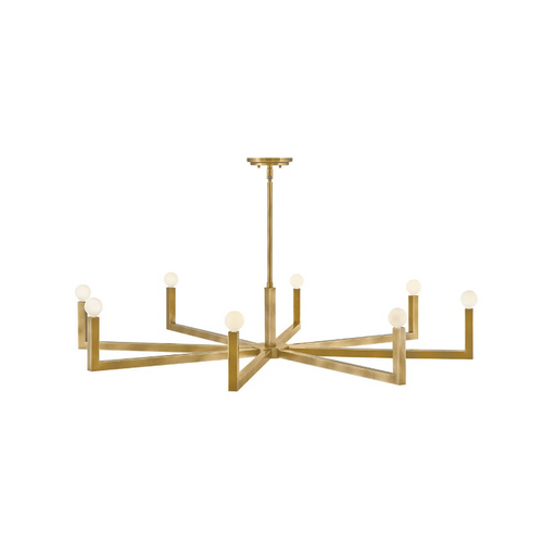 Hinkley 45049 Ezra 8-lt 50" LED Chandelier - Heritage Brass