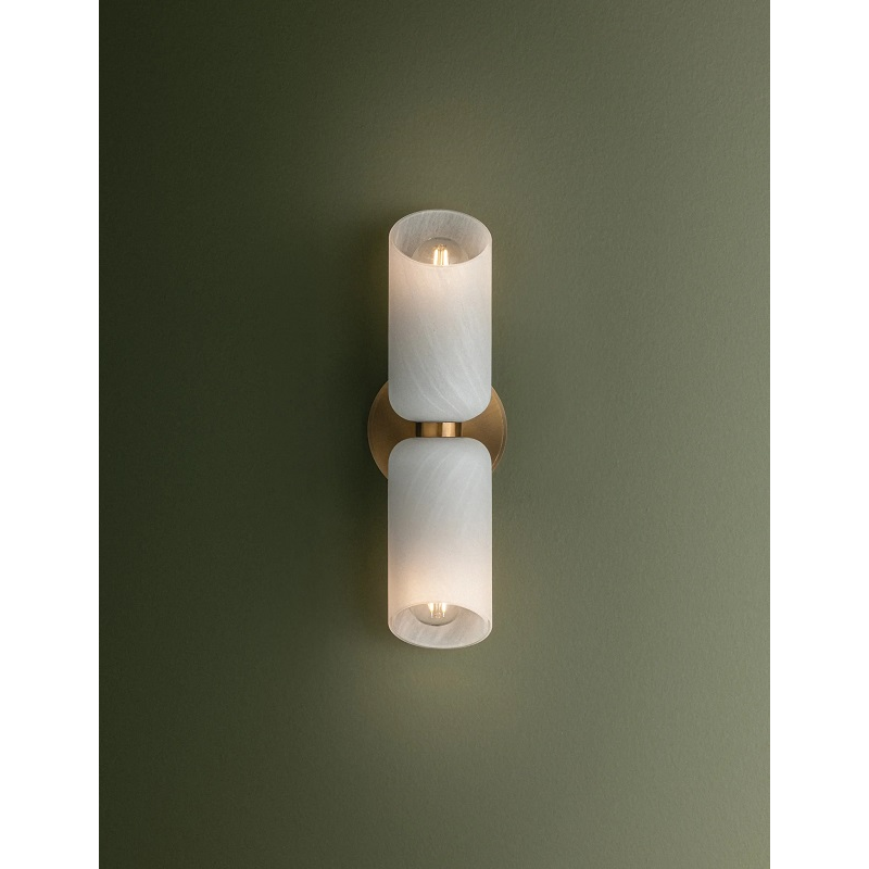 Troy B4714 Hermann 2-lt 15" Tall Wall Sconce