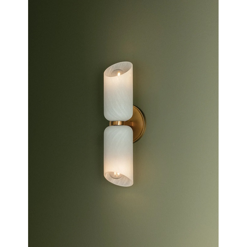 Troy B4714 Hermann 2-lt 15" Tall Wall Sconce