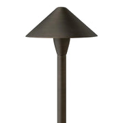 Hinkley 16012-LL Hardy Island Round Side Mount 1-lt 18" Tall LED Outdoor Path Light, 12V - Brass Satin Black
