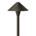 Hinkley 16012-LL Hardy Island Round Side Mount 1-lt 18" Tall LED Outdoor Path Light, 12V - Brass Satin Black