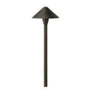 Hinkley 16012-LL Hardy Island Round Side Mount 1-lt 18" Tall LED Outdoor Path Light, 12V - Brass Satin Black