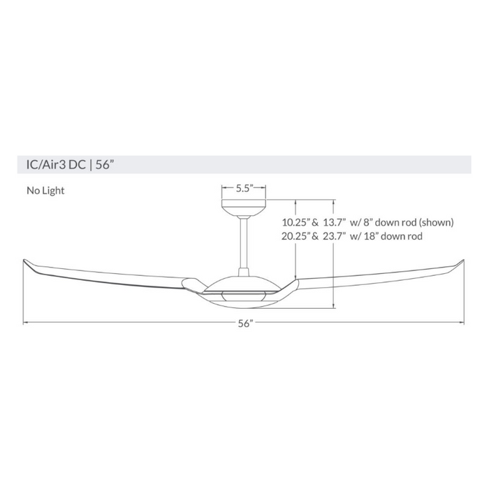 Modern Fan IC/Air3 DC 56" Ceiling Fan