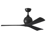 Mattews Fan IR3 Irene-3 52" Ceiling Fan - Matte Black/Matte Black
