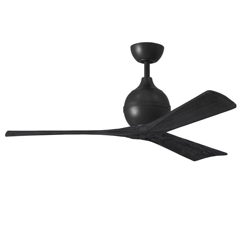 Mattews Fan IR3 Irene-3 52" Ceiling Fan - Matte Black/Matte Black
