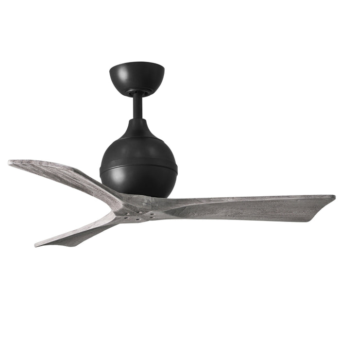 Mattews Fan IR3 Irene-3 42" Ceiling Fan - Matte Black/Barn Wood